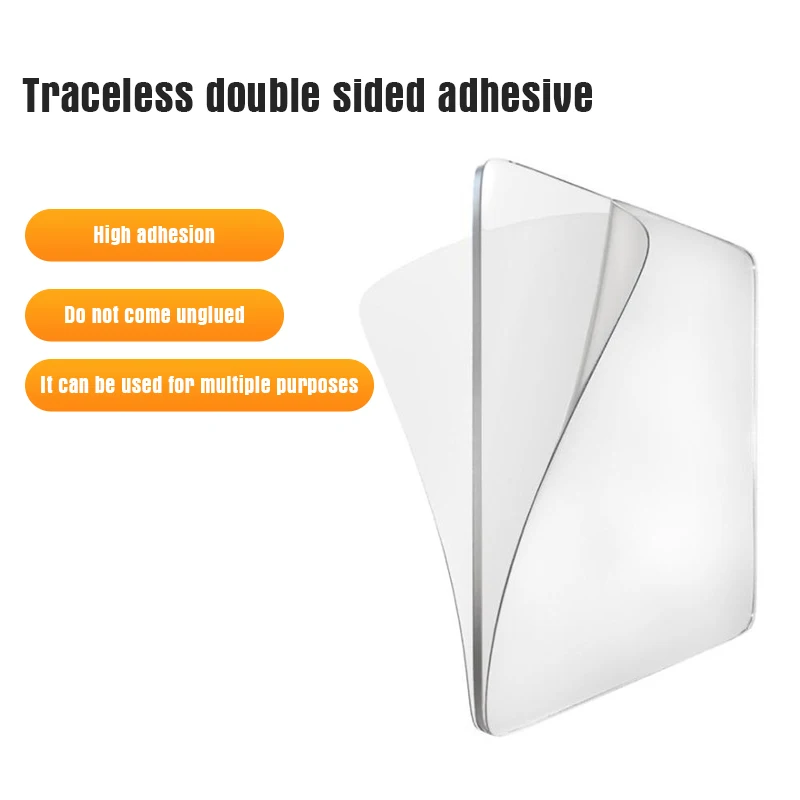 Super Strong Double Sided Adhesive Tape 6*6cm Transparent Square Nano Wall Stickers Patch For Home Seamless Waterproof Tapes