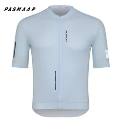 PASMAAP-Camisola Masculina de Ciclismo de Manga Curta, Camisa de Bicicleta MTB Road, Roupas Pro Team de Alta Qualidade