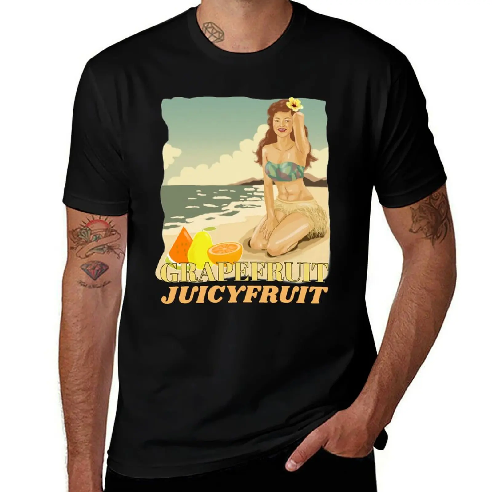 

Grapefruit Juicyfruit T-Shirt gifts for boyfriend cute tops funny shirt cotton mens clothing