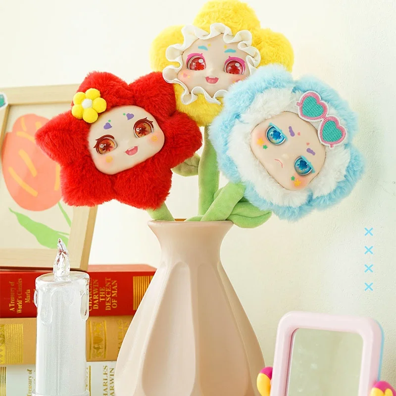 The Genuine Qimeng Flower Series Is Ready Including Random Blind Boxes Cute Plush Toys Trendy Toys Figurines And Ornaments