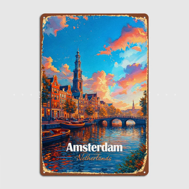 Prague Czech Republic Travel Metal Custom Sign Living Room Wall Indoor Decor Room Decoration Bedroom Posters Home Decor