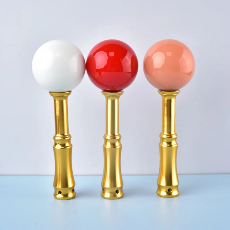 

Universal Manual Gear Shift Head And Rod Combination Car Modification Pure Color Ball Shaped Metal Gourd Straight Rod Extension