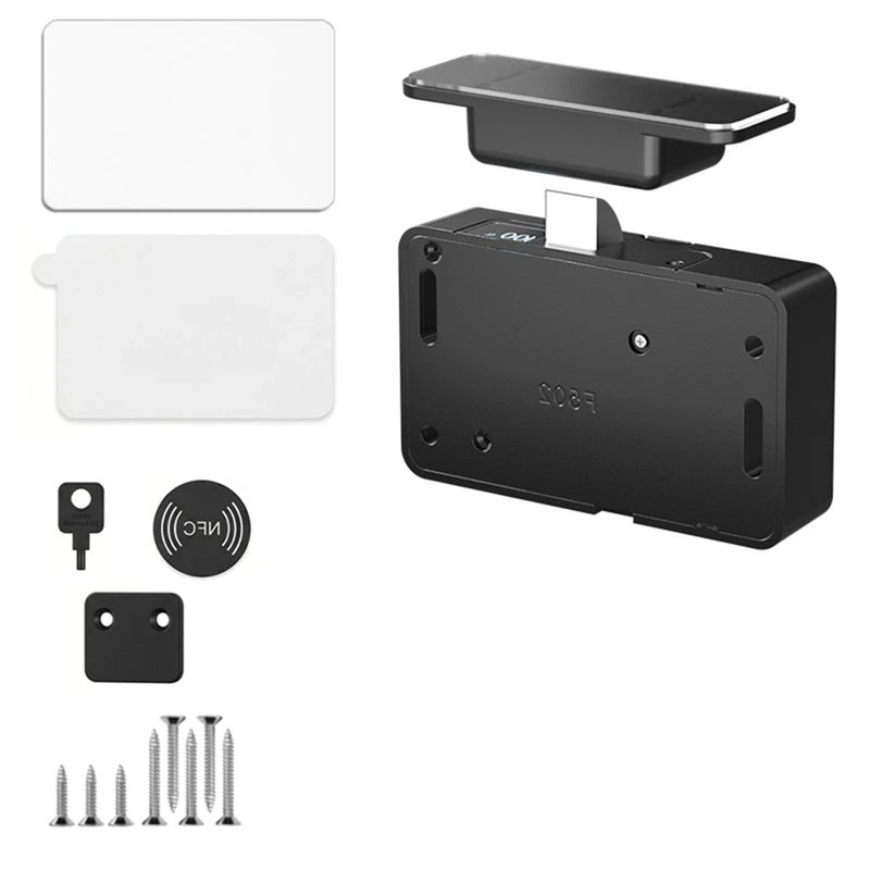 Smart Portable Smart Drawer Electronic Door Lock NFC Technology-Hidden DIY Wooden Cabinet Lock Featuring Multiple Unlocking