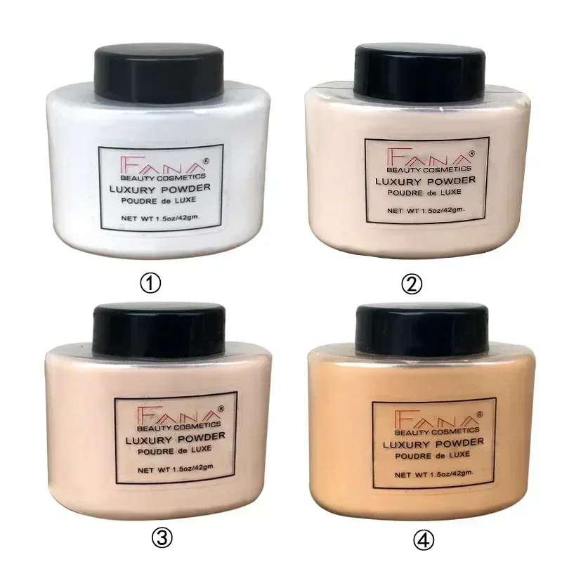 Pó de luxo de banana para mulheres, base facial, frascos de pó de banana, pó solto, autêntico, controle de óleo, beleza, maquiagem, ferramentas de art