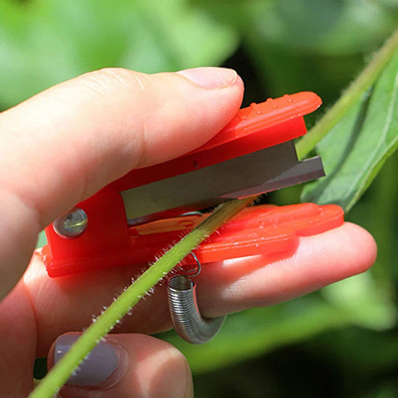 Multifunction Thumb Knife Garden Pruner Vegetable Picking Device Safe Fruit Cutting Blade Tool Rings Finger Protector Catcher