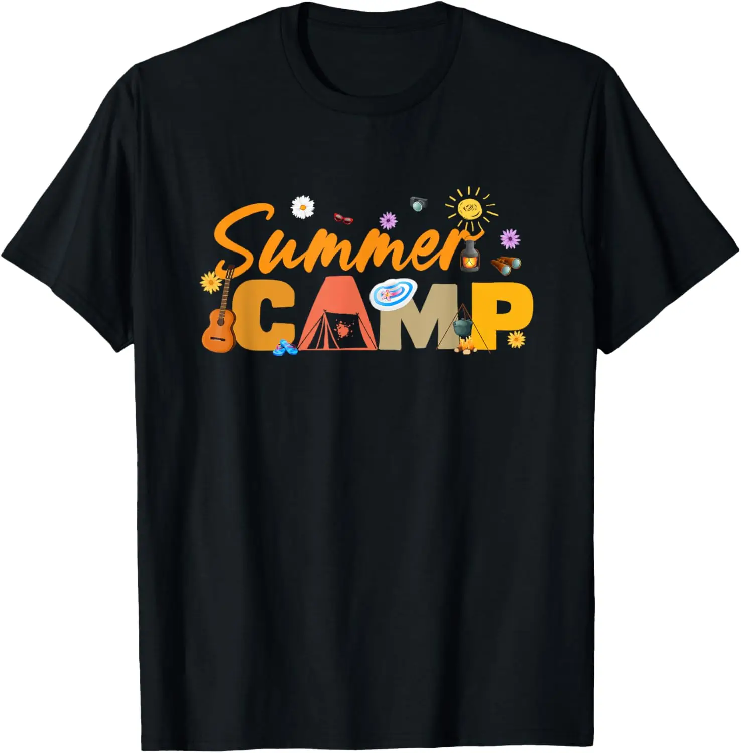 Summer Camp Director Counselor Camp Staff Campfire Camper T-Shirt