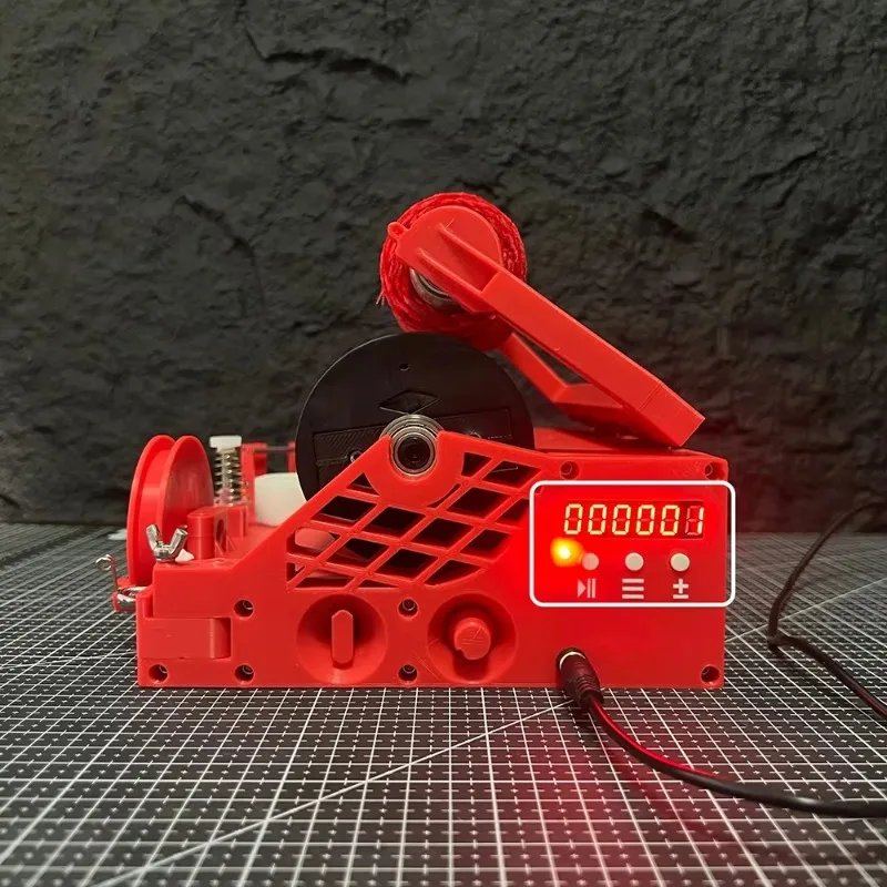 Portable Mini Yarn Winder with Length Calculator & Weight Detection Desktop Electric Yarn Rewinder for Precision Winding