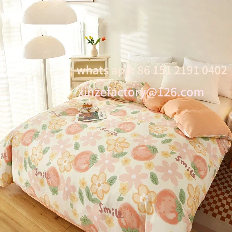 Customizable New Printed 100% Cotton Quilt 150*200 Air-Permeable B Cover 220x240 High Quality Comforter Cover Single Duvet