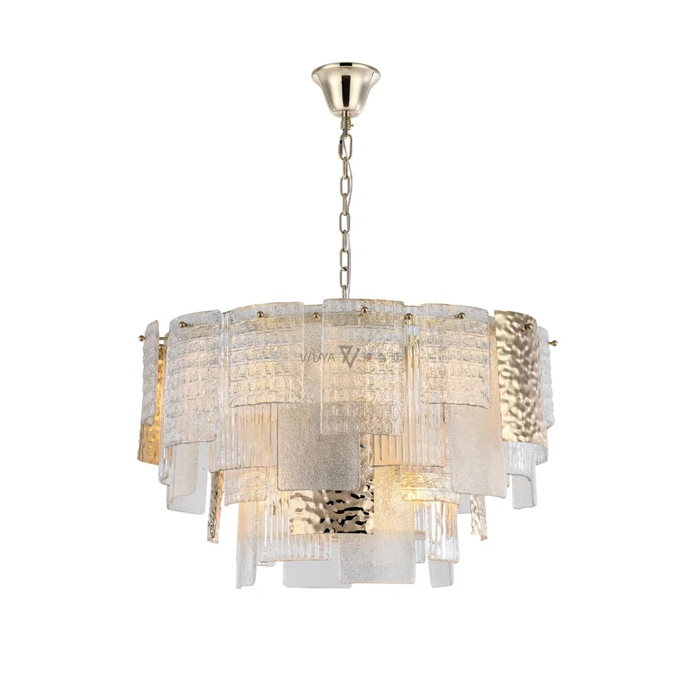 

Best-selling Hand-made Glass Round Luxury Bedroom Villa Pendant Light Lamp