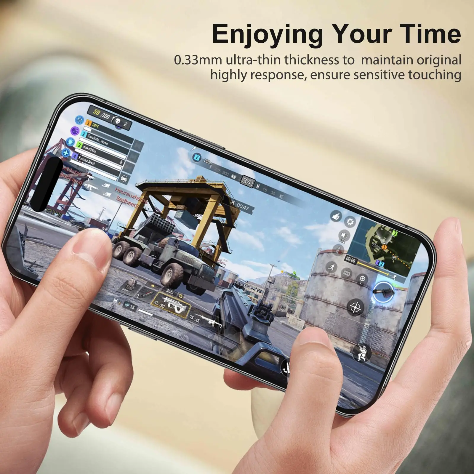 Folia ochronna na ekran do iPhone'a 15 Pro 16 Szkło hartowane HD 9H NIE Pełne pokrycie Kompatybilna z etui