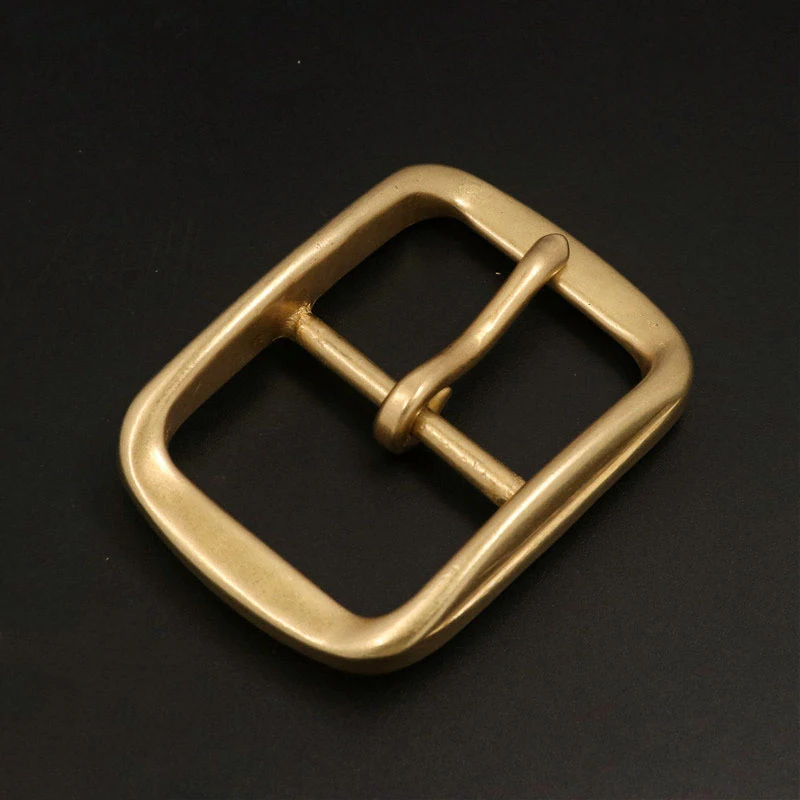 1pcs Brass Belt Buckle High Quality Middle Center Bar Single Pin Belt Buckle Leather Craft Strap Belt 40mm