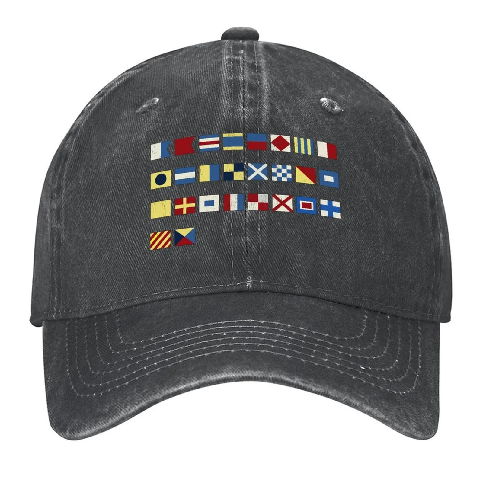 

Maritime Nautical Signal Alphabet Flags Baseball Cap designer cap black fishing caps man hard hat Women Caps Men's