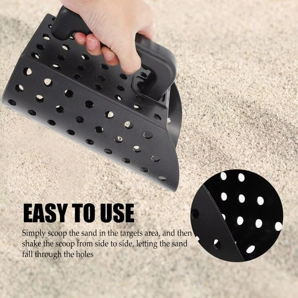 Paletta per sabbia e pala Strumenti per scavo Filtro per cercatore da spiaggia Pala per sabbia Manuale e pala per clessidra di rilevamento