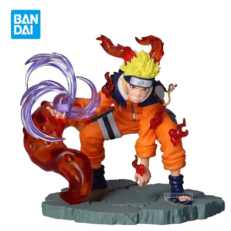 BANDAI-Banpresto Naruto MemtosSaga Anime Figure, Uzumaki NarAAPVC, Figurines d'action, Jouets modèles, Original