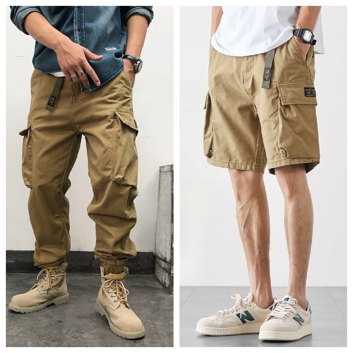 

Мужские рабочие брюки American Sle Outdoor свободного кроя, укороченные до середины икры, из плотного чистого хлопка, износостойкие...