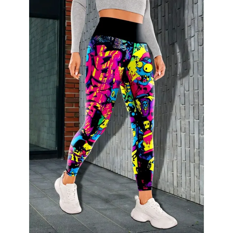 New Seamless High Waist Nude Feeling Women\'s Yoga Pants Printed Tights Outdoor Sports Running Fitness Leggings Gym Clothes