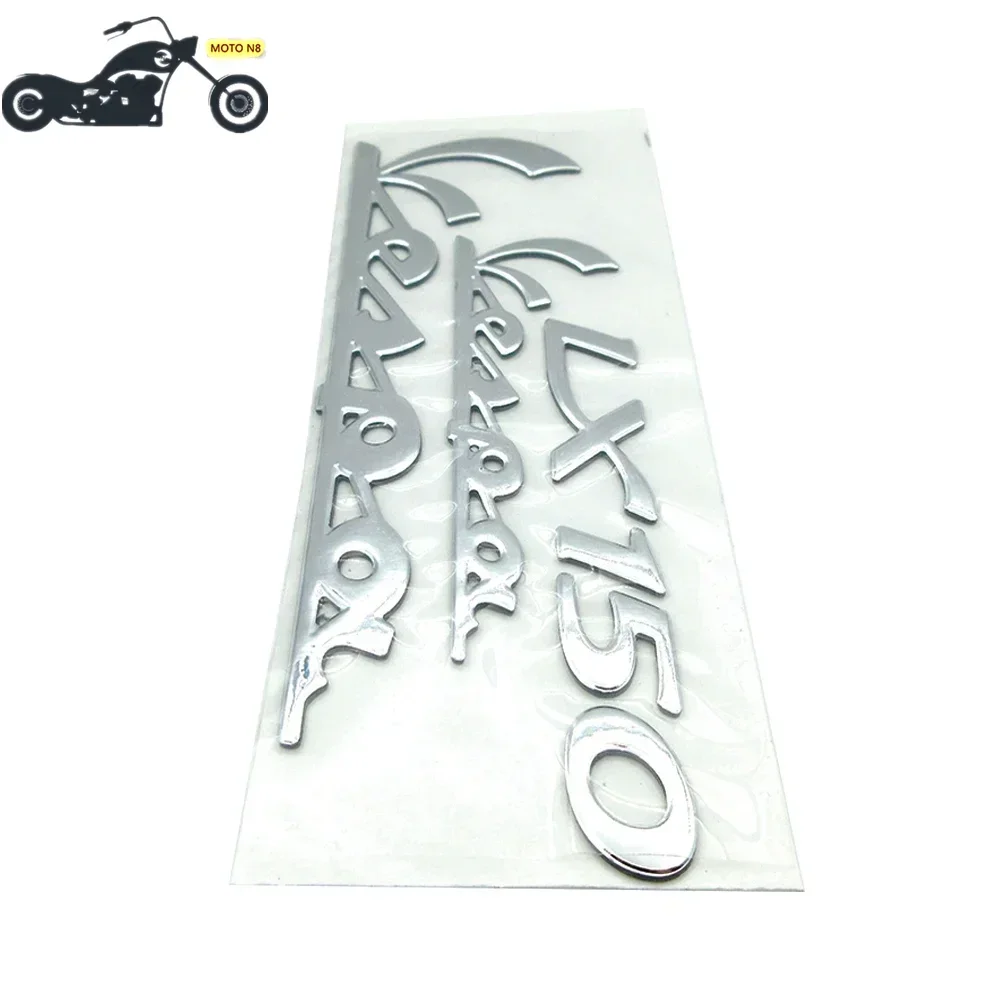 MOTO N8 motocicleta 3D Logo cromo insignia emblema pegatina calcomanía para Piaggio Vespa LX150 LX125 LX 125 150 300 calcomanías de plástico suave St