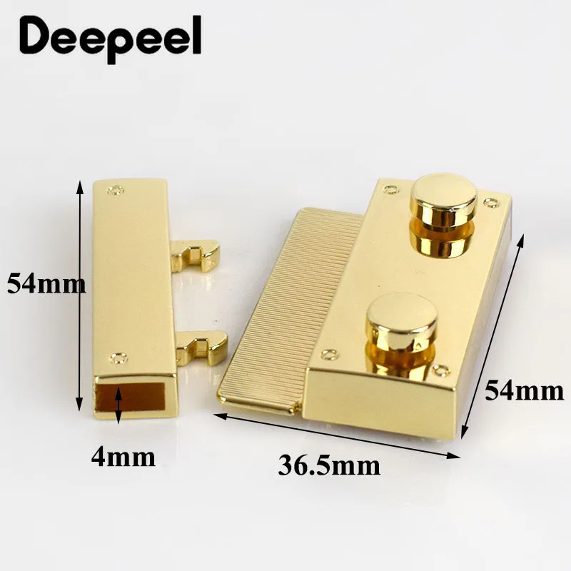 1/2pc 54*37mm High Quality Bag Lock Snap Women Handbag Metal Buckles Mortise Latch DIY Replacement Purse Locks Clasp Accessories