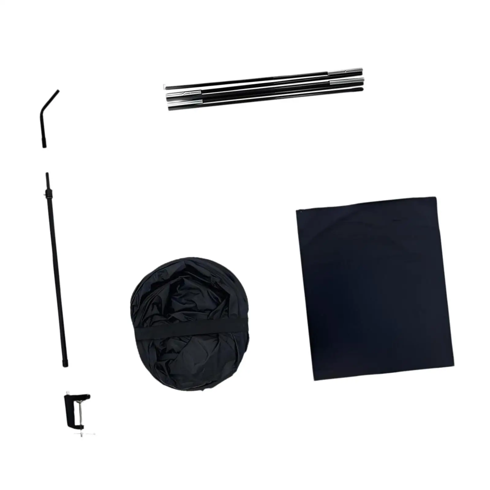 Office Desk Shade with Clamp Foldable Sun Blocker Rotatable Light Shield for Computer Desk Workspace