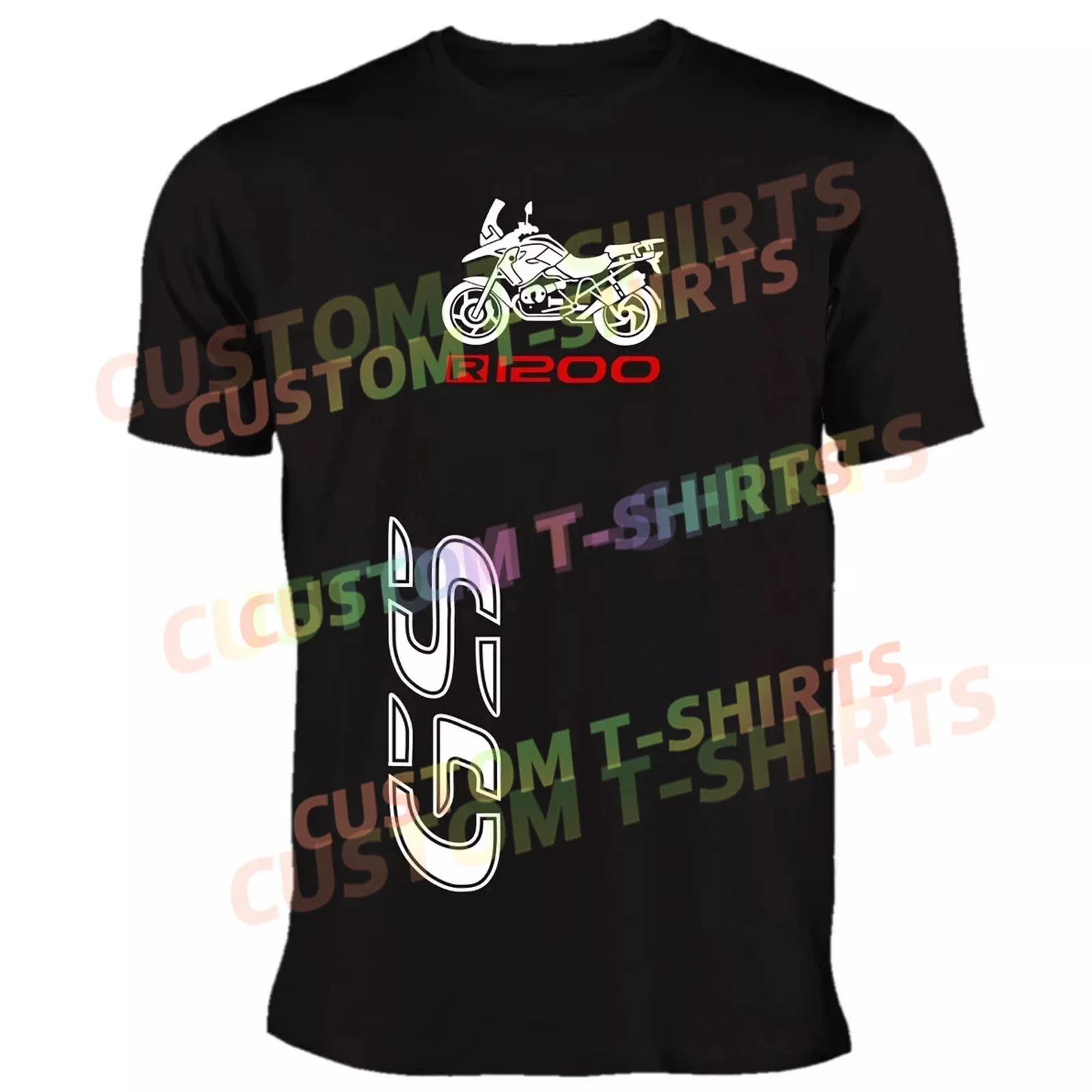 

Summer T-Shirts with Print B--MW GS R 1200 Tshirt Men Women Motorcycle Rider High-end Luxury Is for Both Men and Women Top