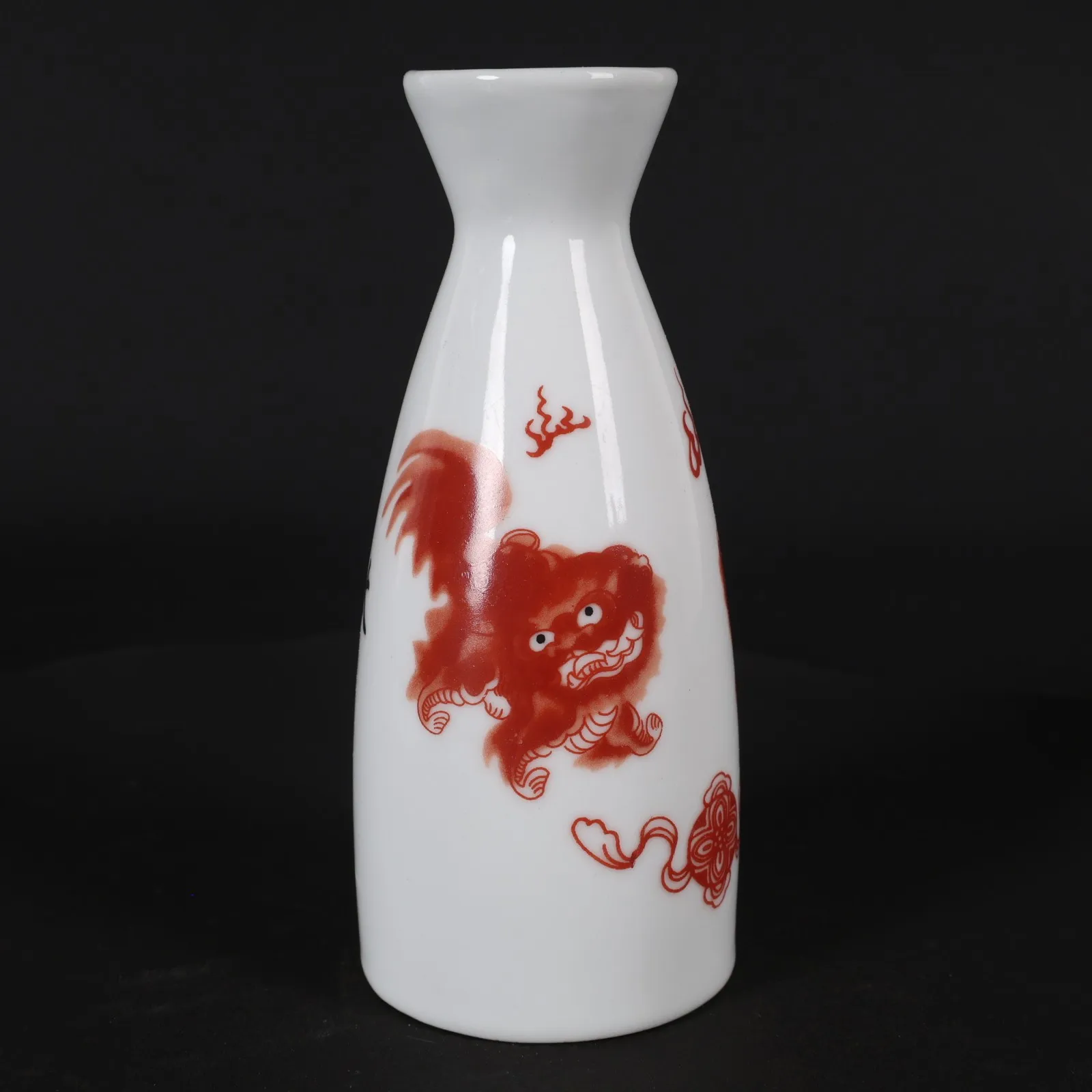 Ceramic Wine Pot Chinese Jingdezhen Porcelain Handpainted Lion Dance Flagon Bottles Japanese Sake Pot Wine Utensils