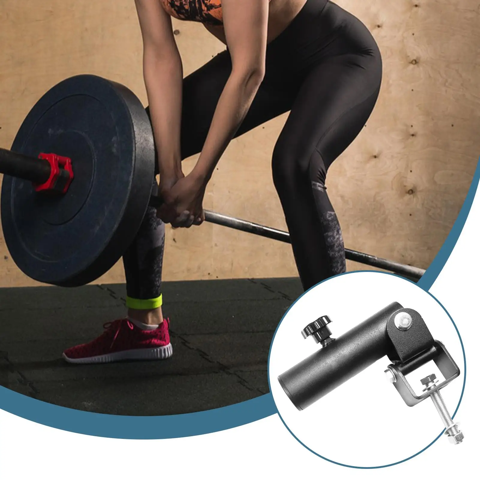 Barbell Attachments For Squats Heavy Duty 360 Degrees Rotating Tools Rotation Bar Attachment For Gym Fitness Bodybuilding