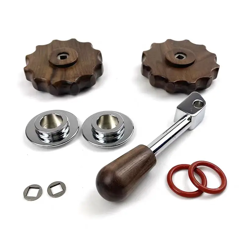 Suitable for Huijia WPM KD310/300/410/510 Coffee Machine Modification Walnut Wood Set Knob Pull Rod