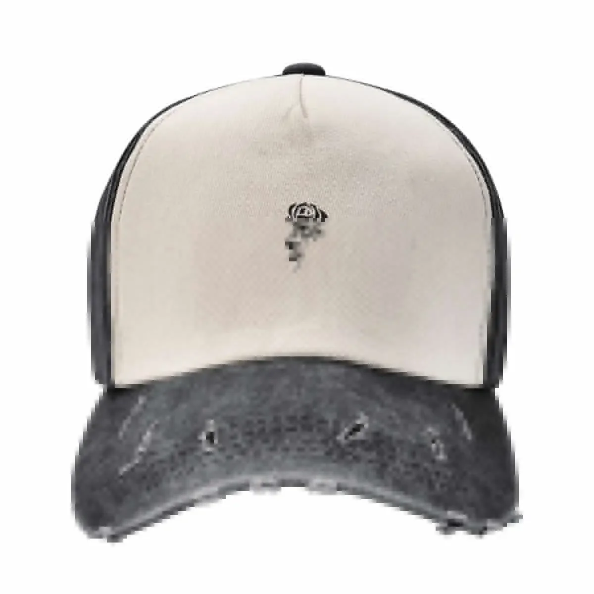 

Black and White Rose Baseball Cap Military Cap Man foam party Hat Gentleman Hat New In Hat Male Women's