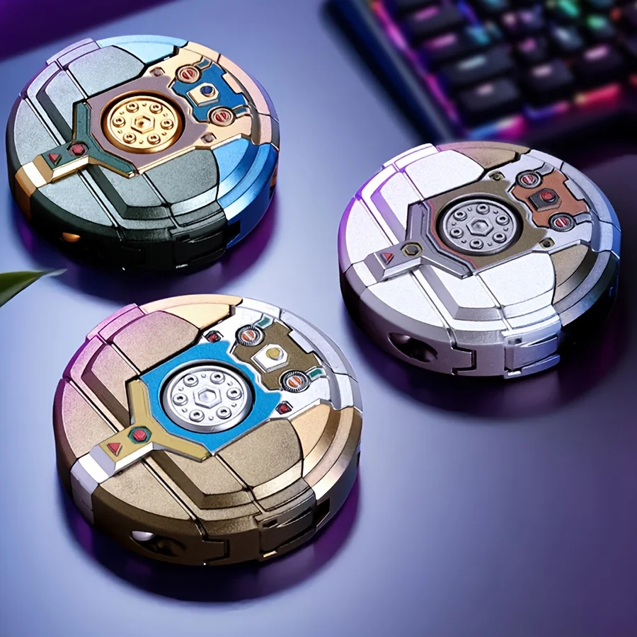 Spinner à doigt Fidget jouets transformer sensoriel créatif Antistress jouet doigt Gyro cadeau transformant chaîne Robot Spinner 2025