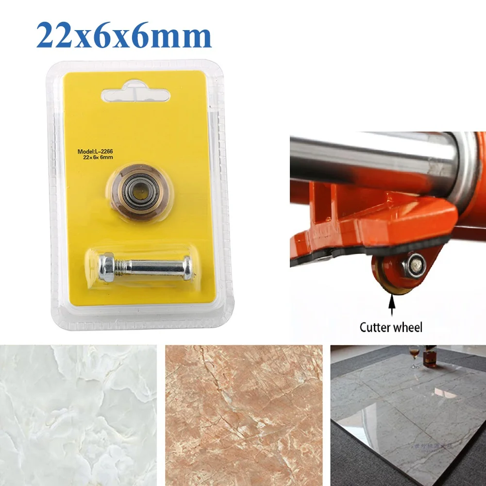 1pc Tile Ceramic Cutter Carbide Bearing Cutter Wheel Glass Cutter Tile Pushing Cutter Glass Brick Rotary Cutting Wheel