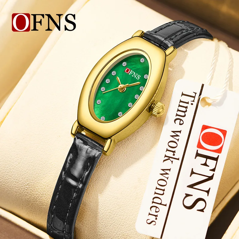 OFNS 1580 Advanced Women's Quartz Watch Belt Model 3ATM Waterproof, Compact, Lightweight Business and Leisure Watch for Women