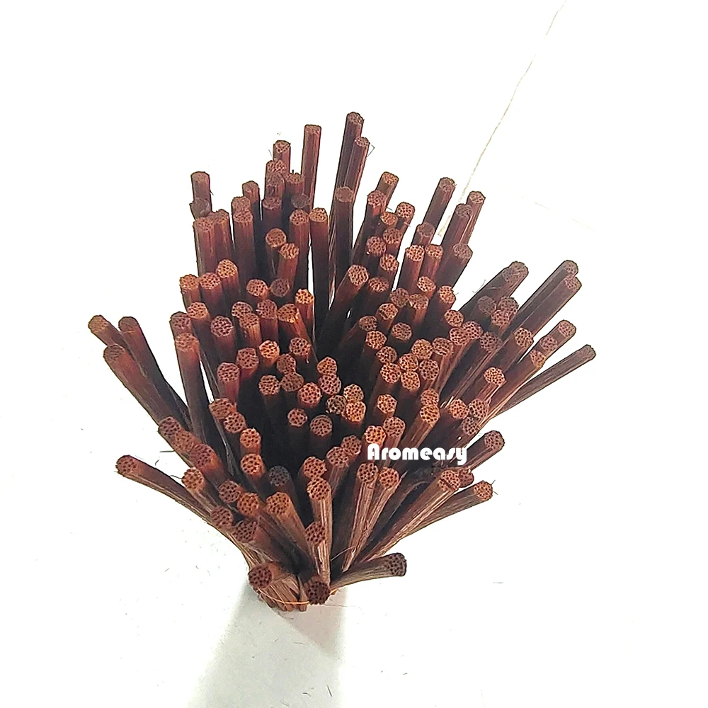 50 stücke 22cm x 3mm Braun Natürliche Rattan Sticks Ätherisches öl Reed Diffuser Sticks für Lufterfrischer Hause duft Ätherisches Öl