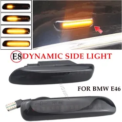 High quality Dynamic Led Side Flowing Turn Signal Light Indicator Blinker For BMW E46 Coupe Compact Cabriolet Touring Saloon