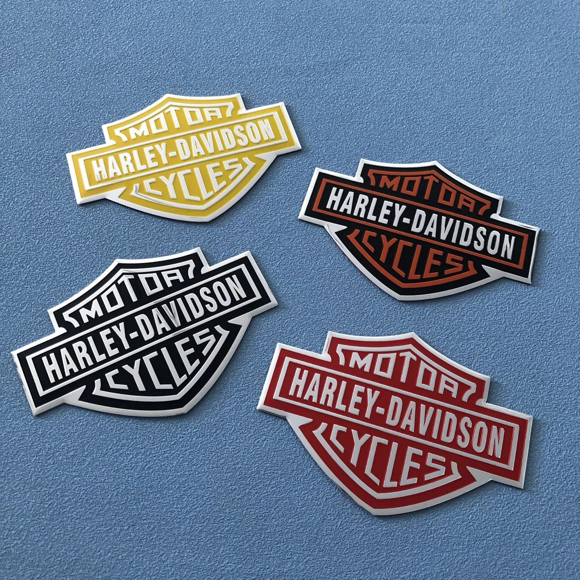 Decorative Logo Motorcycle Personalized Modified Car Sticker 3D Stereo Auto Stickers Badge For Harley Davidson Helmet Sticker view 4