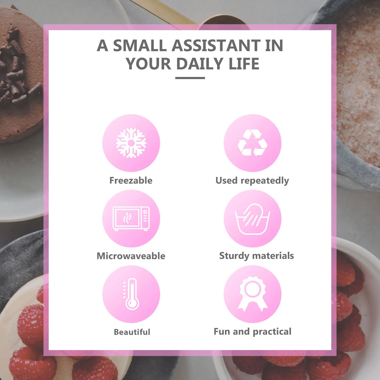 

Silicone Food Box Heart Shaped Ice Cube Tray Creative DIY Mold Easy Demould Cake Baking Dessert Mold Heart Shaped Ice Cube Tray