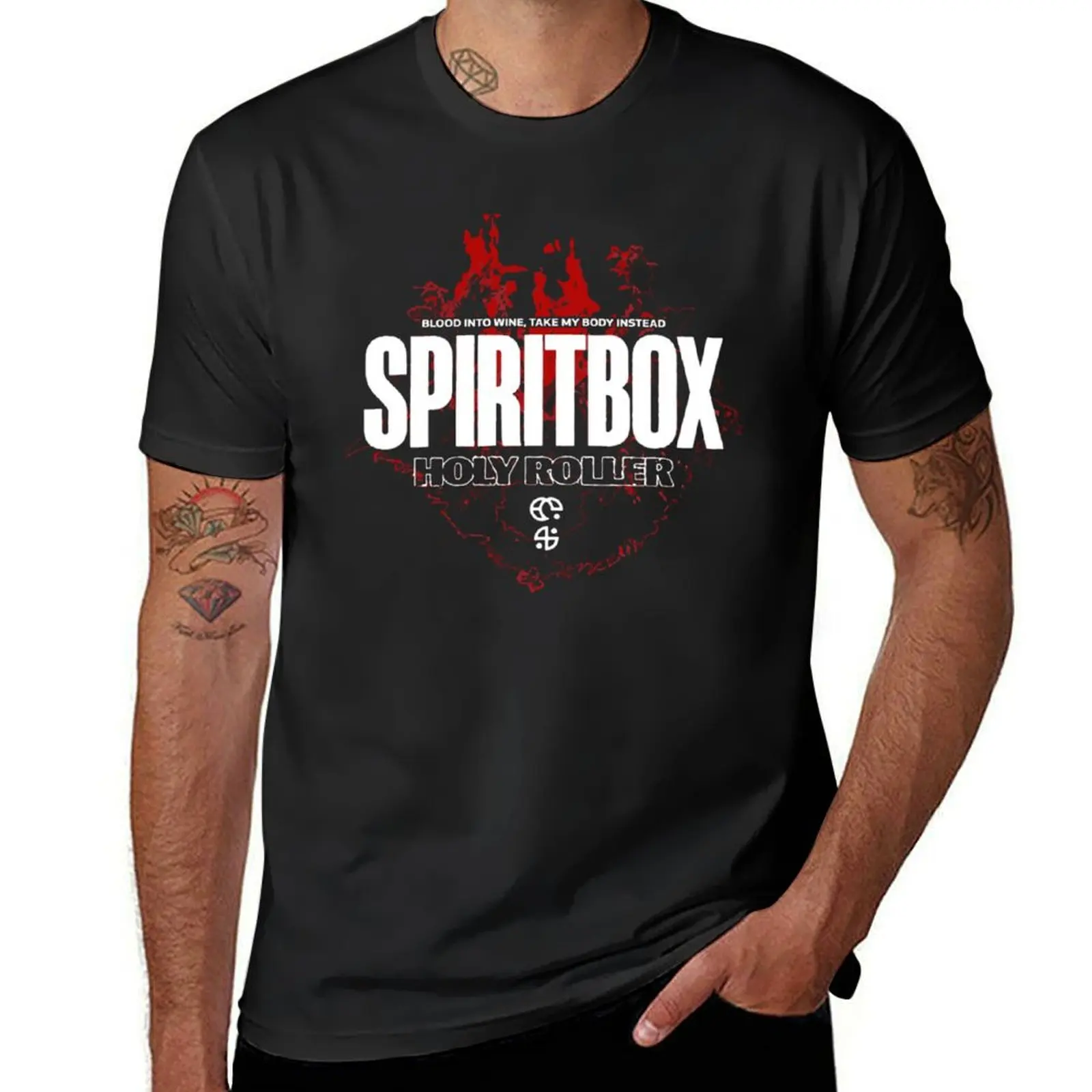 Spiritbox Merch Holy Roller T-Shirt blanks customizeds sweat workout shirts for men