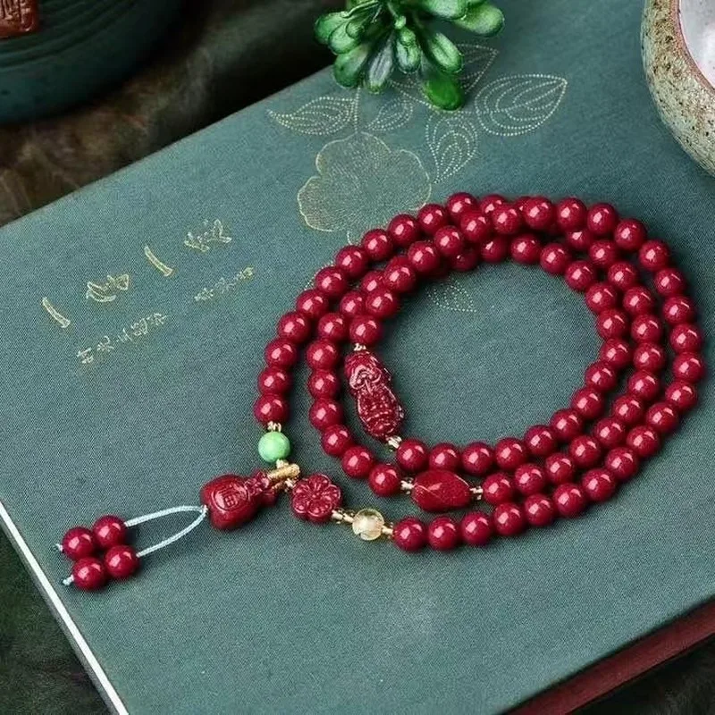 -Content, High-Purity Purple Gold Sand Multi-Strand Bracelet Women, Comes With A Certificate And Can Be Heat-Treated