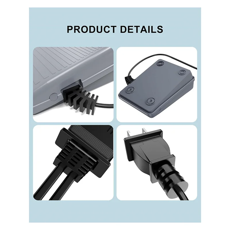 ABXF-сменная педаль для швейной машины Brother и шнур питания для Brother Jx2517 Lx3817 Ls2125 Xm2701 1034D, вилка стандарта США