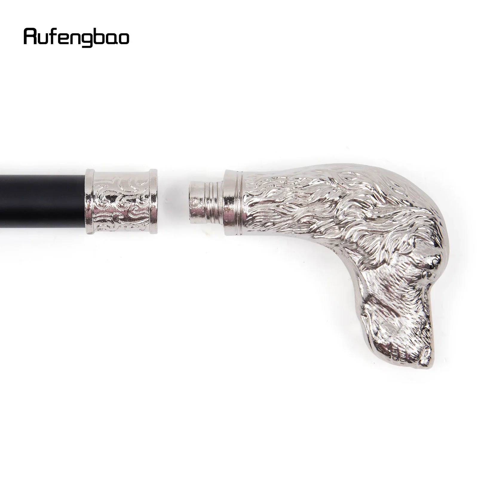 Белая трость для прогулок лочной собаки, модная декоративная трость, элегантная трость для джентльмена, трость 93 см