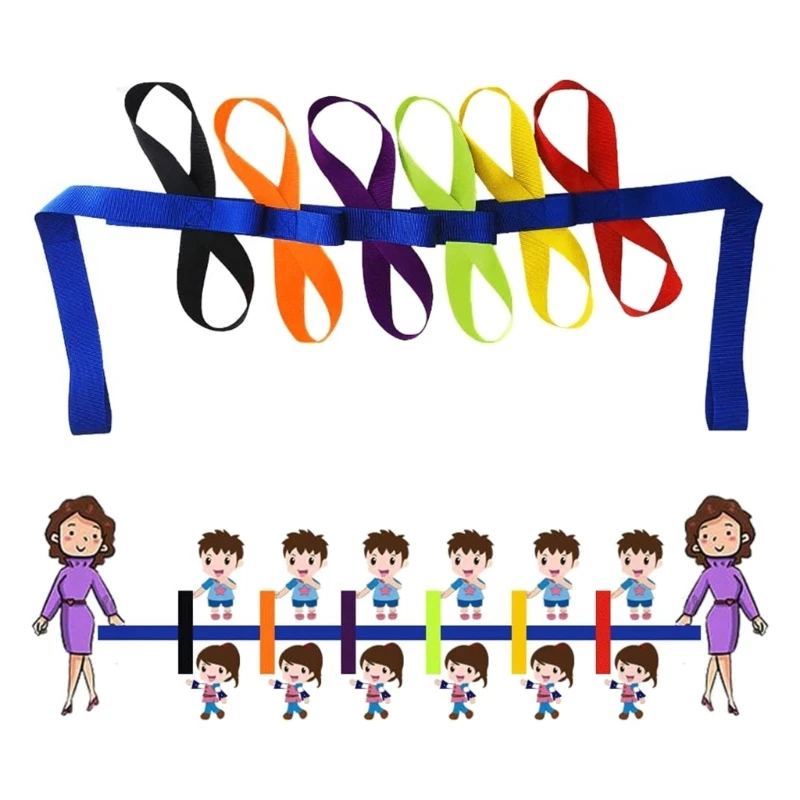 Colourful Running Rope Walking Cord for Preschool Nurseries School Child Outdoor