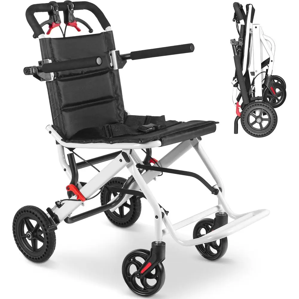 

Сверхлегкое портативное складное кресло-коляска для путешествий с ручным тормозом для взрослых и инвалидов