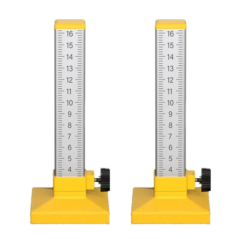 【Big Deal】2PC Woodworking Equal Height Ruler Positioning Horizontal Elevation Ruler Double-Sided Scale Tile Special Tool