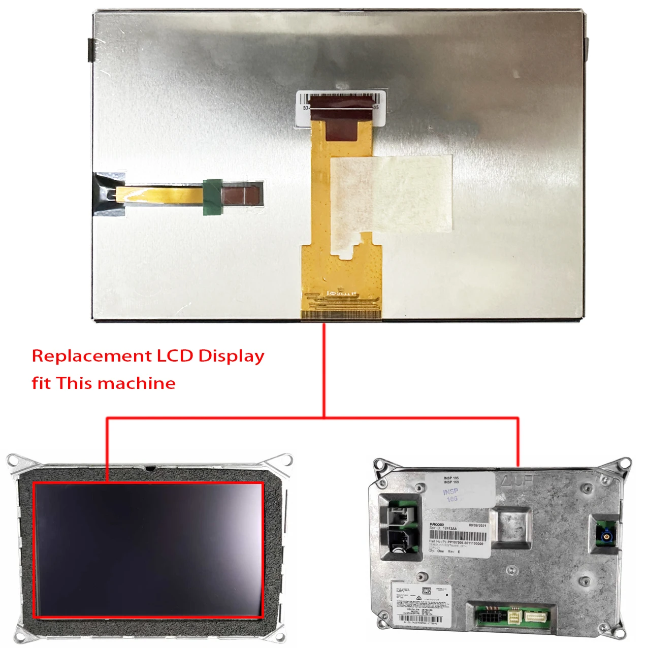 Monitor de navegación Original para Kenworth PACCAR 24139174, 28609080, L2C0067TR, pantalla LCD de repuesto de Radio de 7 pulgadas