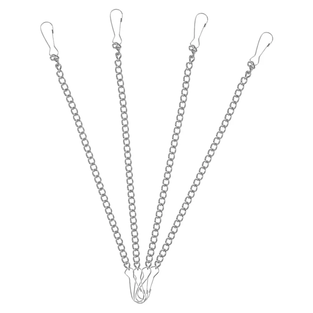 4Pcs Garden Hanging Chain Metal Plant Hanger Heavy Duty for Banner Sign Basket Indoor Outdoor Decorative Holder