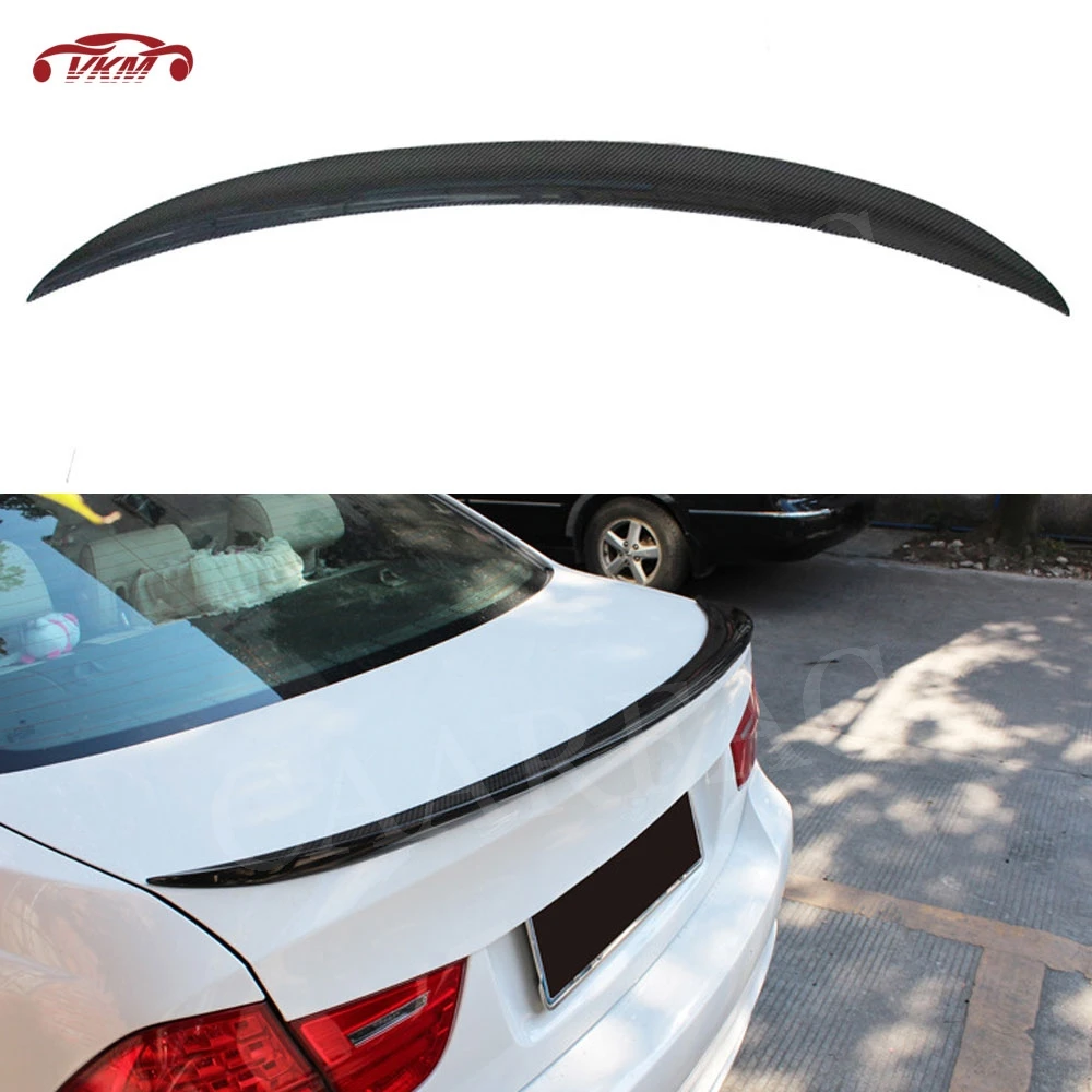 

3 Series Carbon Fiber Racing Auto Rear Trunk Spoiler Wing For BMW E90 350i 325i 2005 - 2012 P Style FRP boot Bid Spoiler