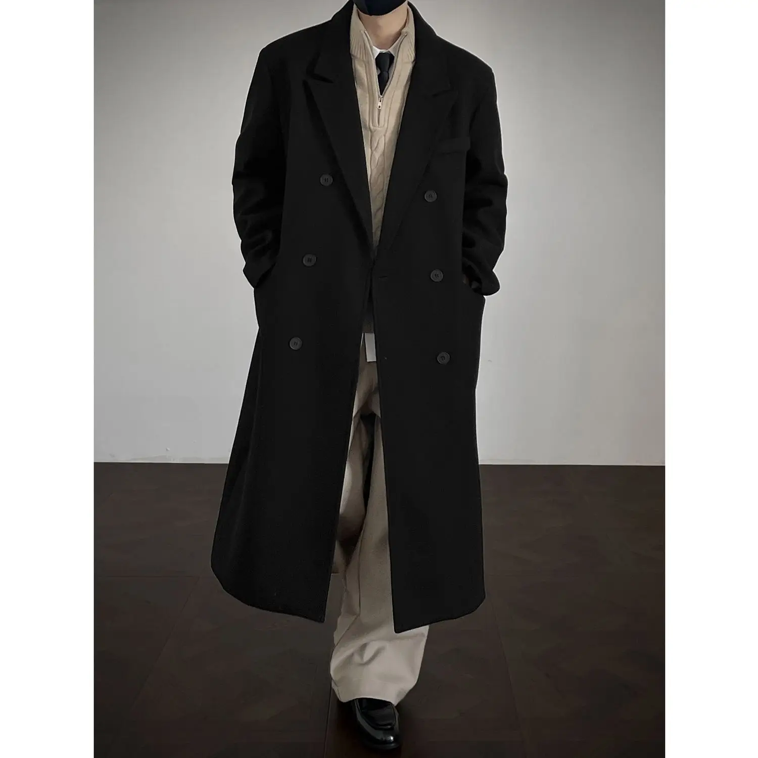 

Wool Blend Coats Belt Mans A-Line Swing Wide Flowing Loose Silhouette Feminine Gentle Wavy Graceful Movement Sway Elegant Sweep
