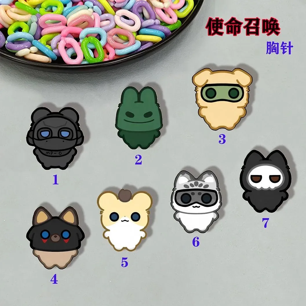 コールオブデューティクルーガーブローチコンイグ漫画コスプレ超かわいいバッジ服バッグ多用途ピンアクセサリー
