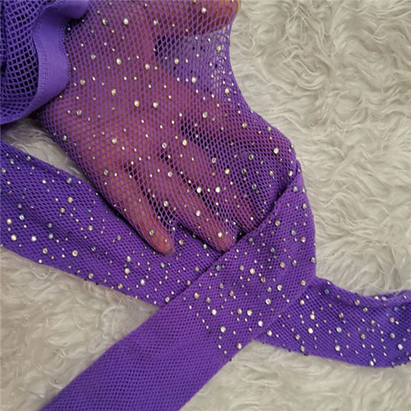 Bunte Glänzende Netzstrumpfhose mit Lochmuster Sexy Glitzer-Strumpfhose für Frauen Lolita Glänzende Glitzer-Strümpfe für Mädchen – Detail 4
