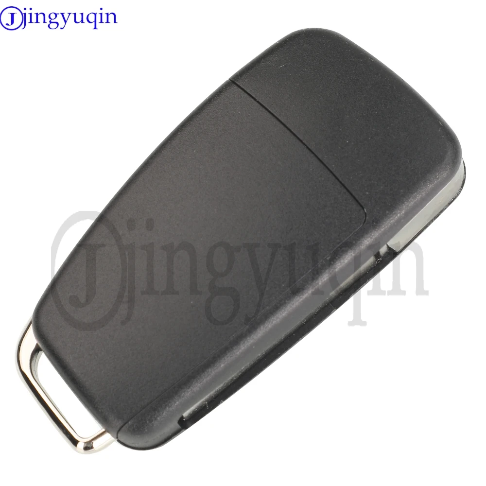 Jingyuqin 8E0837220E 3 Buttons For Audi A4 231G 2005 Flip Folding Smart Remote Car Key 433mhz ID48 Chip Fob Replacement