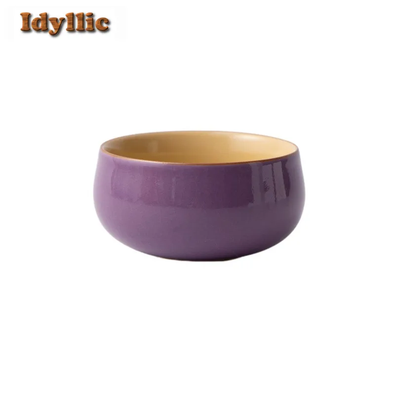 100 مللي الأرجواني رو فرن فنجان الشاي وعاء شاي ياباني أكواب واحدة تذوق الشاي كوب شخصي Chazhan ماستر أكواب عناصر الشاي الديكور هدية